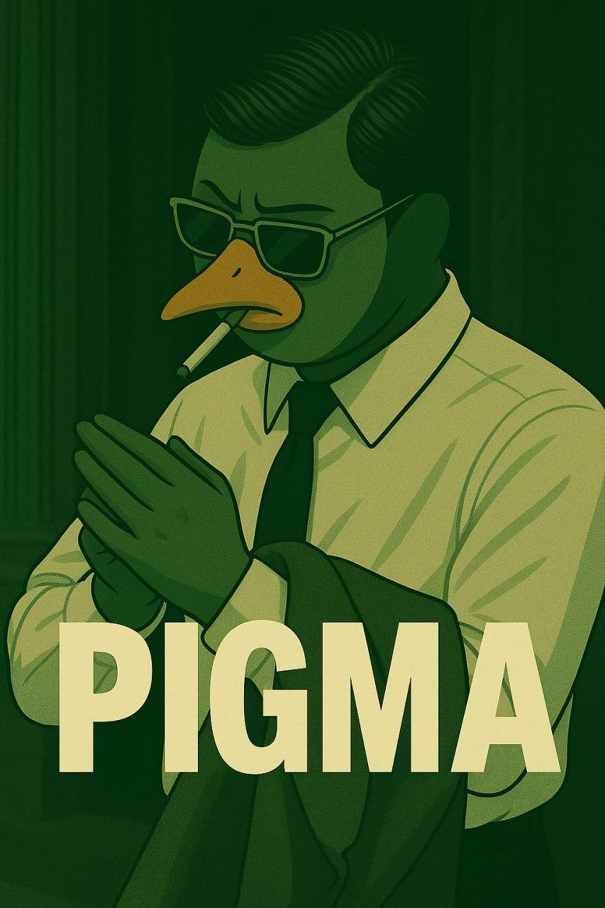 PIGMA Sigma Penguin mascot standing confidently